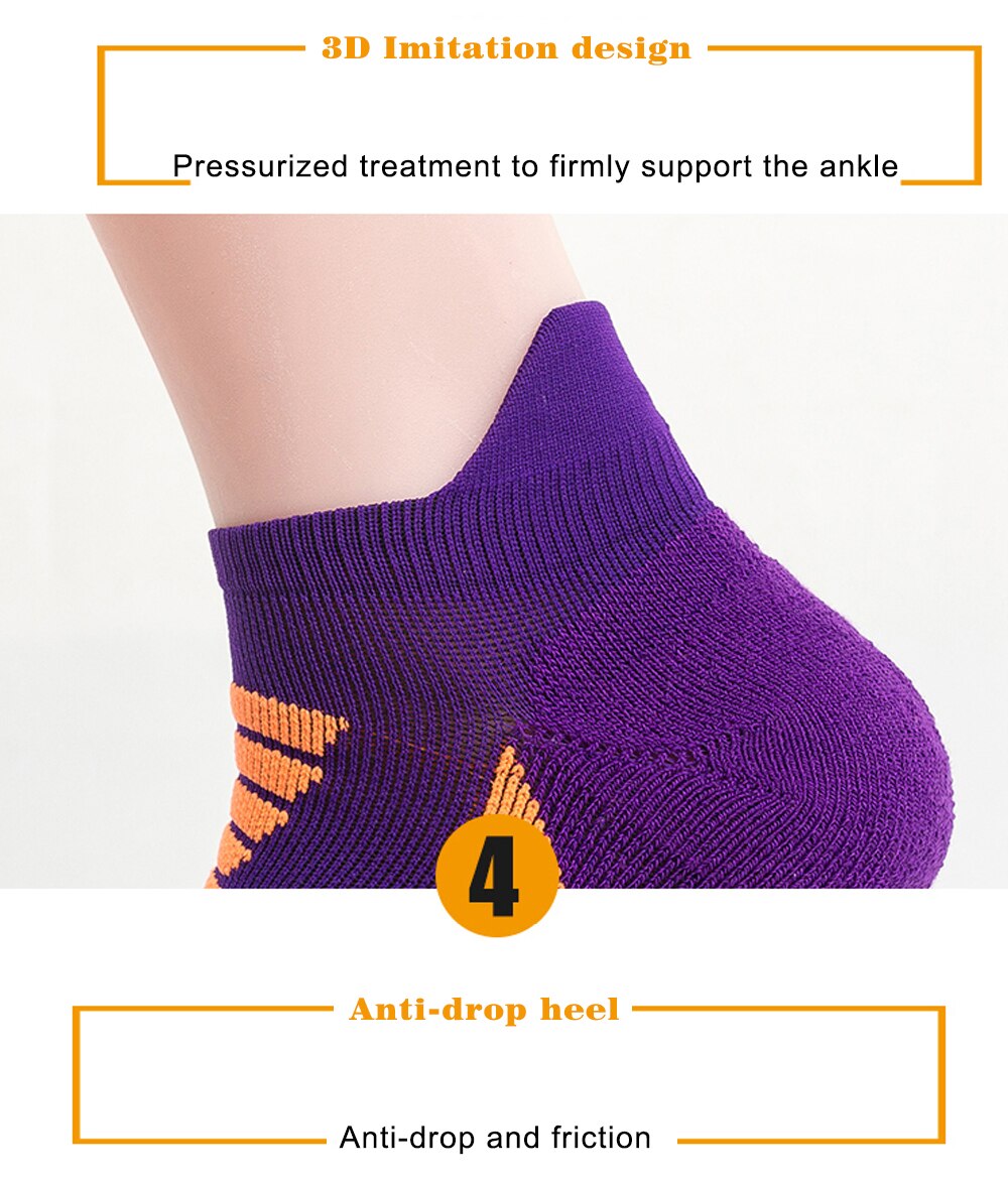 Men's Striped Coolmax Ankle Sports Socks