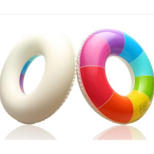 Inflatable Swimming Rainbow Color Rings
